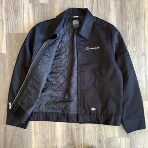 Vintage Mechanic Detroit Jacket Size M Black Dickies Workwear Eisenhower Zip Up
